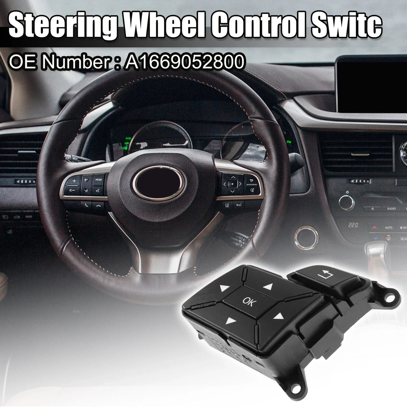 Multi Function Steering Wheel Control Switch for Mercedes Benz E W212 (2009-2016)