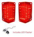 LED Tail Light Set with Flasher Replacement for 1968–1969 Chevy El Camino