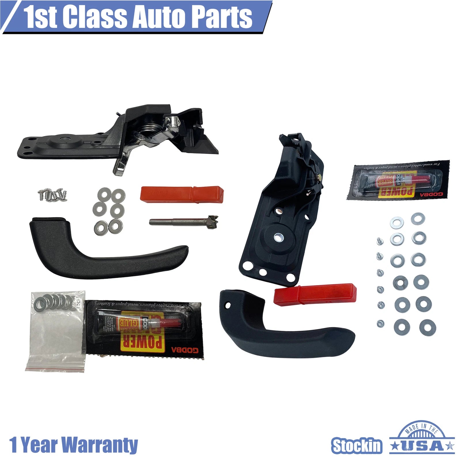 Interior Door Handle Repair Kit for Chevy Silverado GMC Sierra (2007-2014)