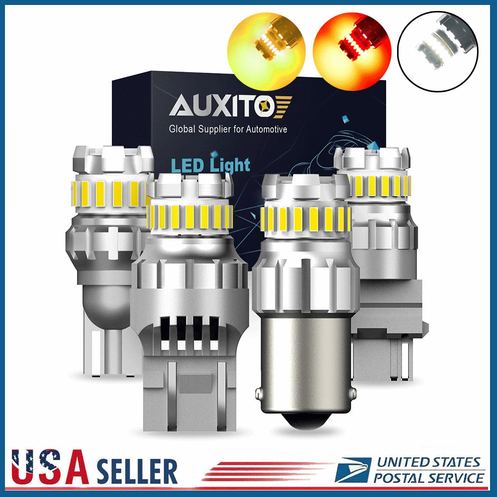 Set of 4 LED Indicator Signal Bulbs for (1157, 1156, 3157, 7443, 7440)