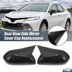 Pair Rearview Mirror Cover Overlay for Toyota Camry (2018–2020) Carbon Fiber