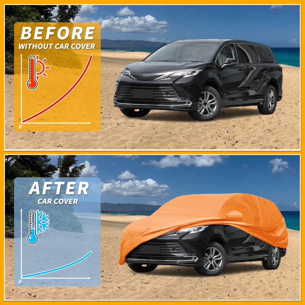 Waterproof All Weather Car Cover for Toyota Sienna 