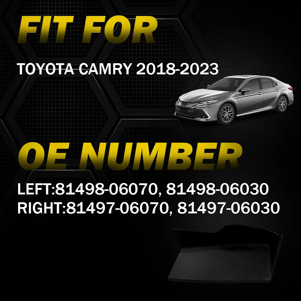 Set of 2 Tail Light Covers for Toyota Camry (2018–2023)