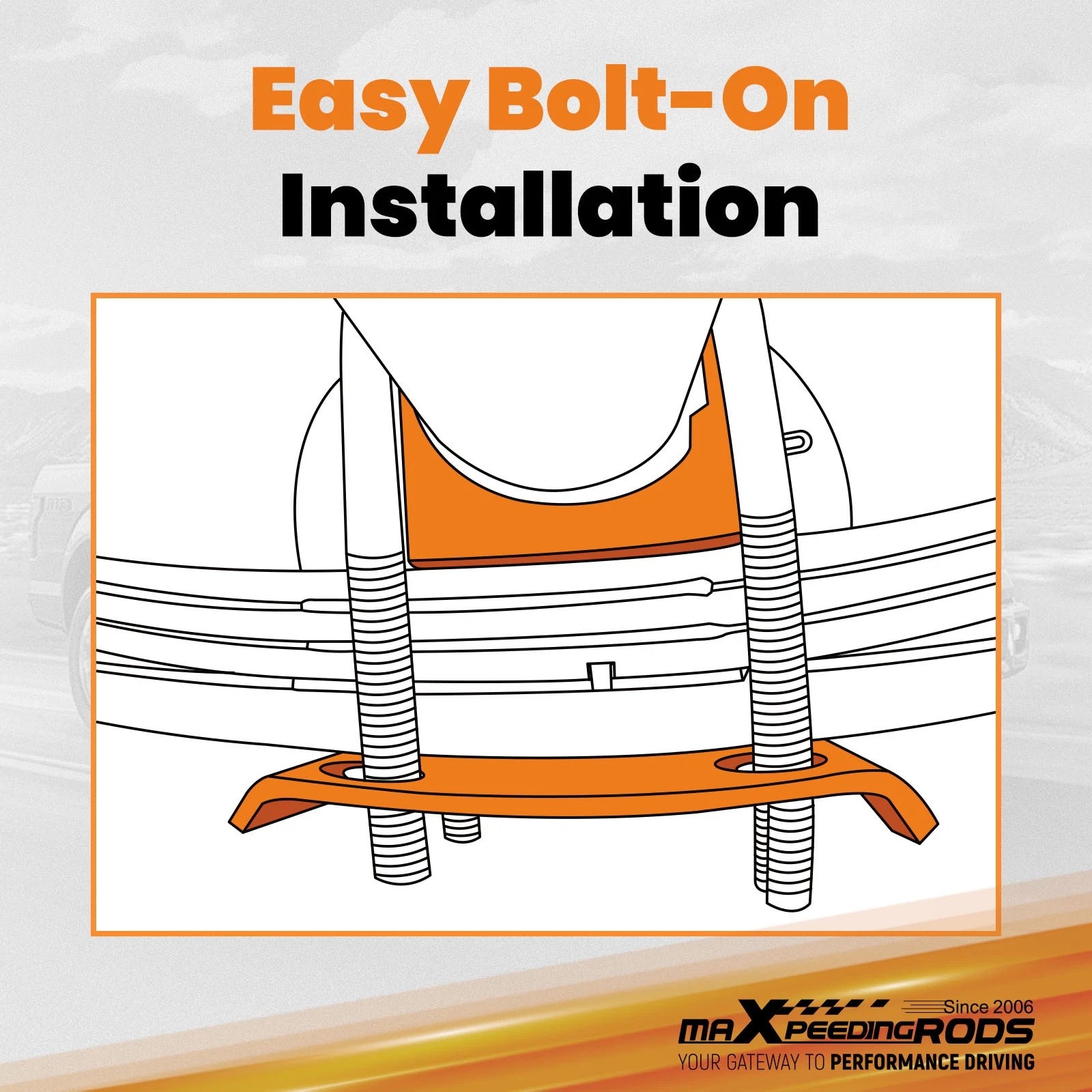 Bolt-On 6" Drop Suspension Kit for Ford F-150 (2004–2020)