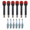Set of 6 Ignition Coils & NGK Ruthenium HX Spark Plugs for Audi A4 Q5 Q7 (2009–2016)