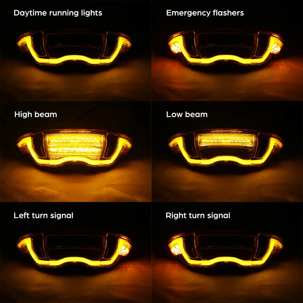 LED Headlight Hi/Lo Beam Signal Light for Harley CVO Road Glide ST (2023–2025)