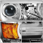 Chrome Amber LED Projector Headlight Assembly for Canyon (2015–2022)