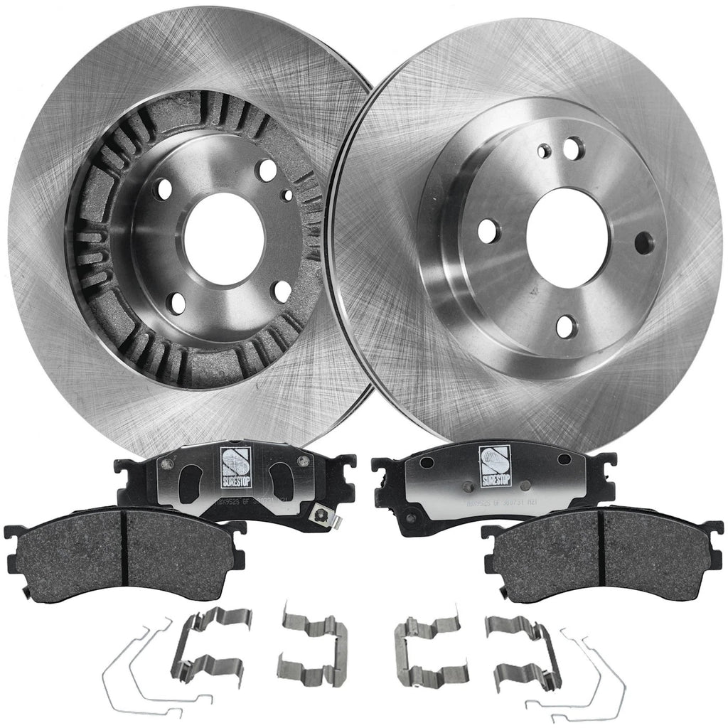 Front Brake Disc Rotors and Pads Kit for Mazda Protege (1999–2003)