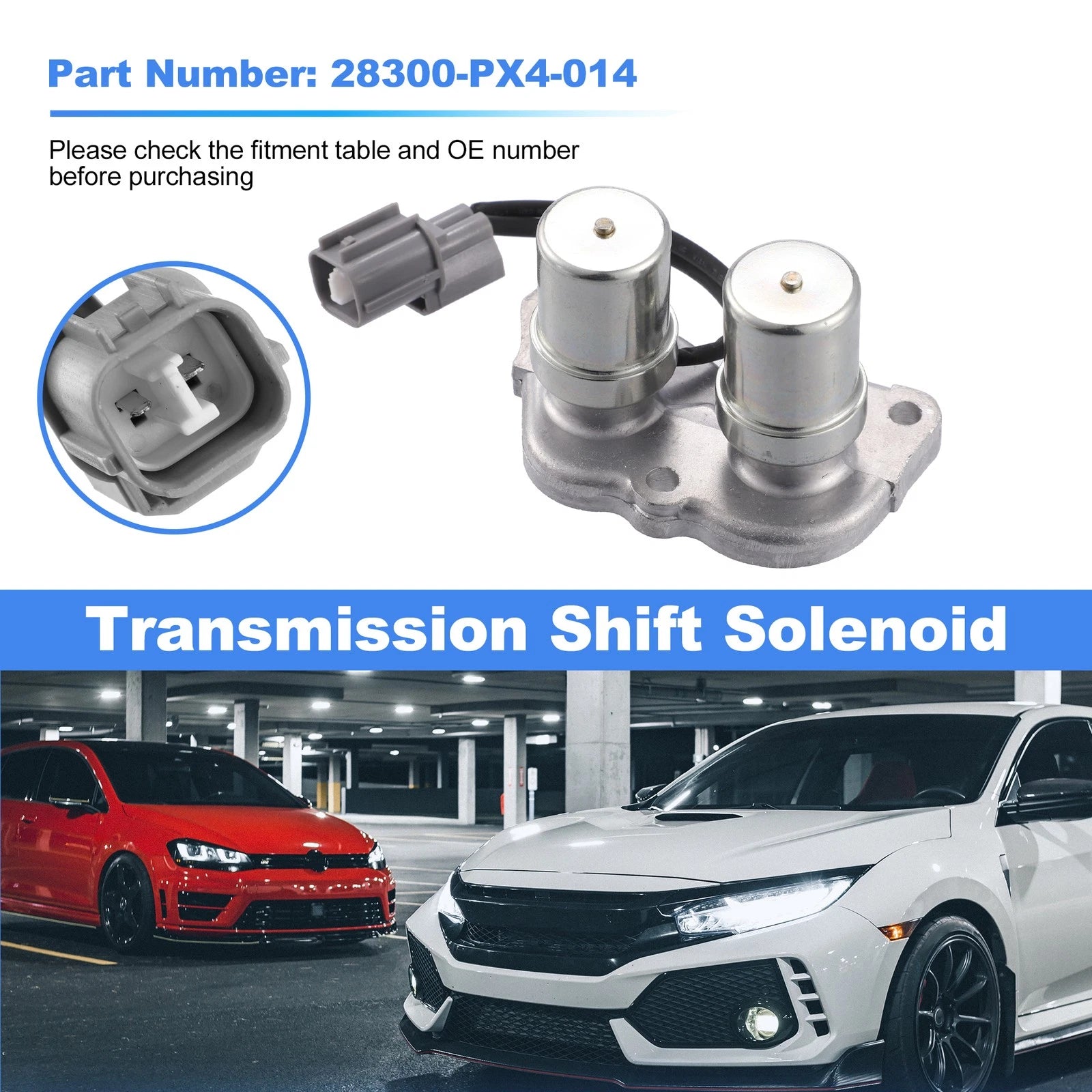 Transmission Shift Solenoid 28300-PX4-014 for Honda Accord Prelude (1992–1993)