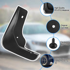 4PCS Front Rear Splash Guards and Mud Flaps for Toyota Camry 2012-2014