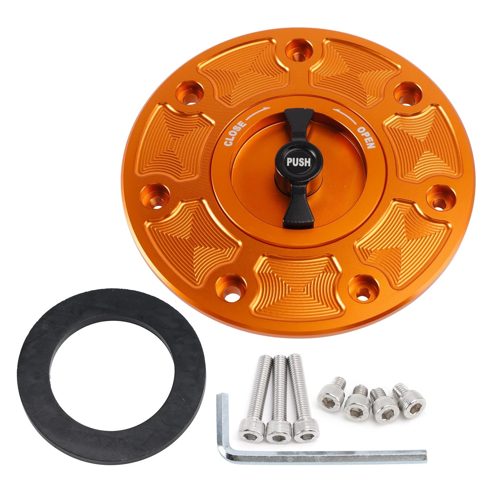 Alu Orange Quick-Turn Fuel Gas Cap for RC390 390/790/890 (2017–2020)
