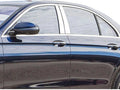 4pc Luxury FX Stainless Steel Pillar Post Trim for 2017-22 Mercedes E Class 4dr