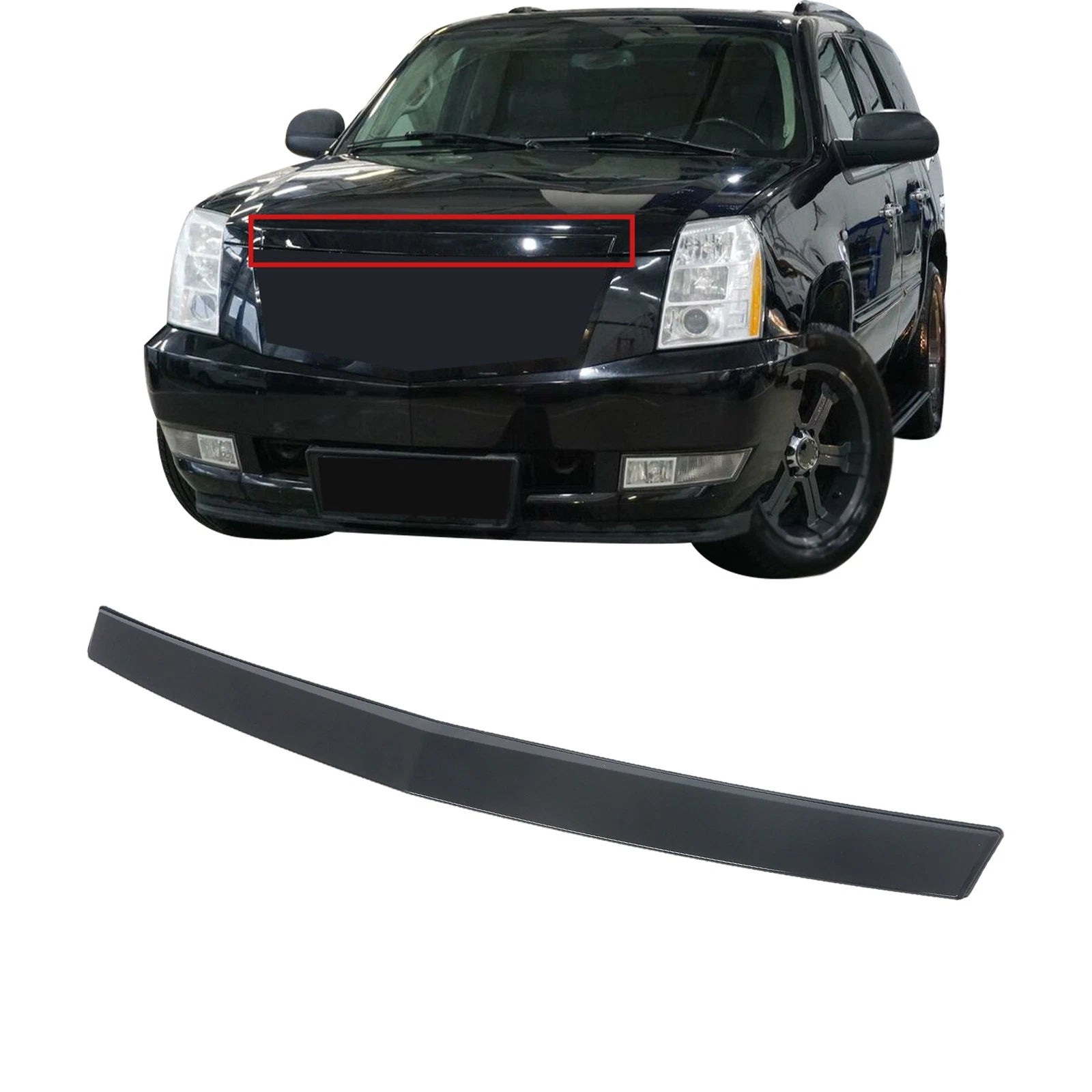 Gloss Black Hood Molding Trim for Cadillac Escalade (2007–2014) 15907251