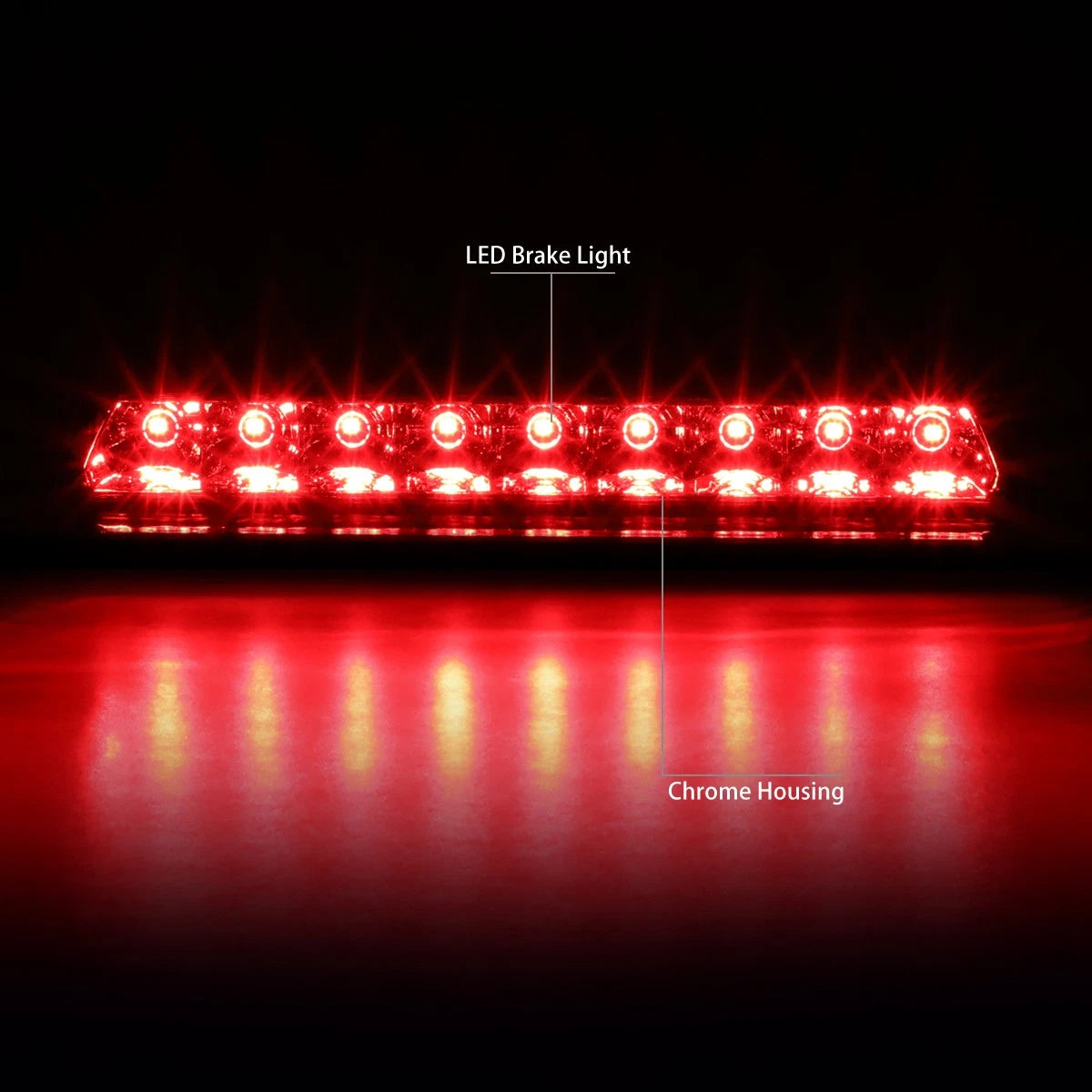 LED Third Brake Light for Chevy Corvette (1991–1996) Chrome