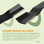 2Pcs 20.5" Lawnmower Blade for Swisher 60" Finish Cut Mower (Oregon 91-050)