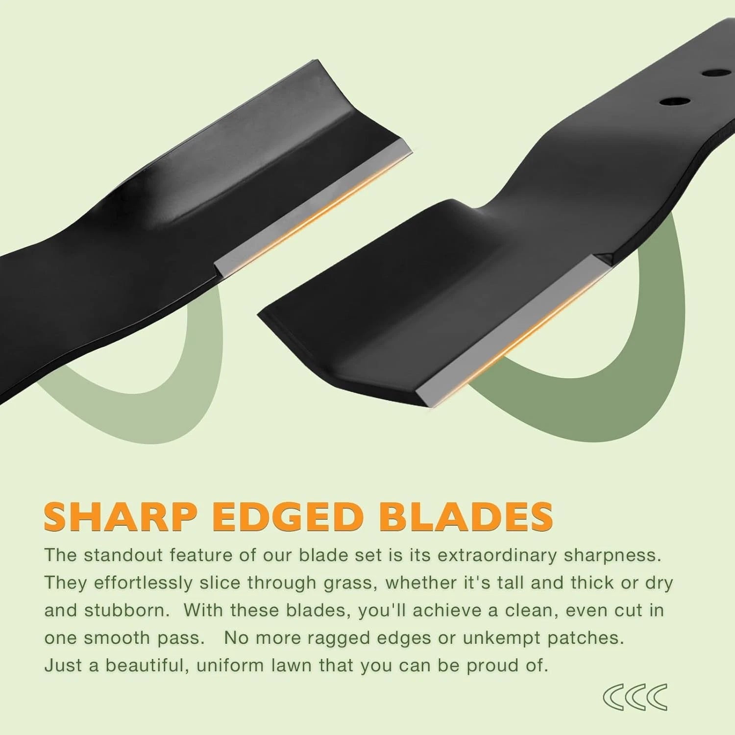 2Pcs 20.5" Lawnmower Blade for Swisher 60" Finish Cut Mower (Oregon 91-050)