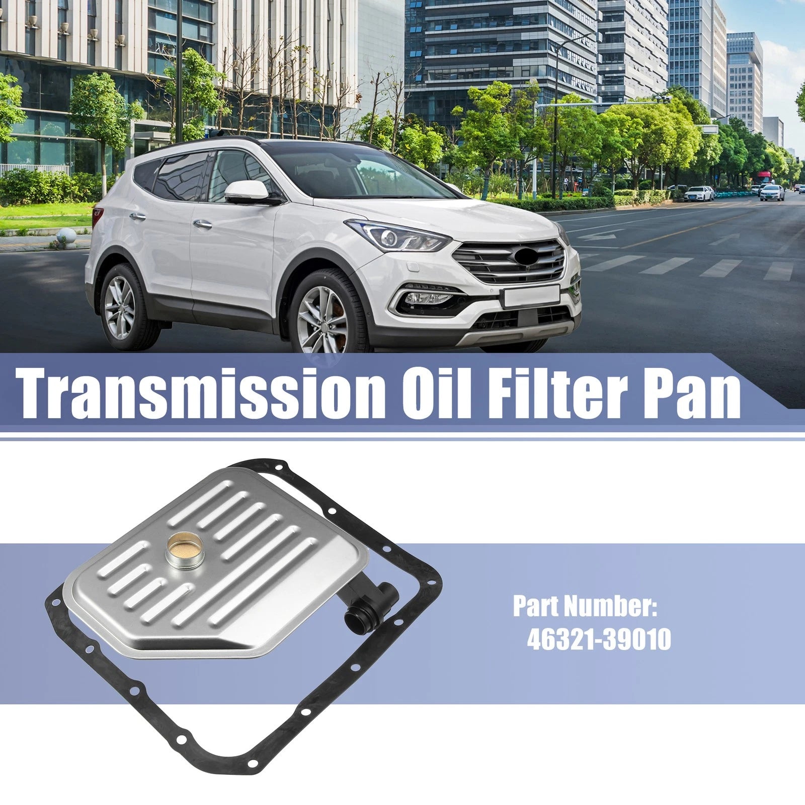 Set of 1 Transmission Filter Oil Pan Gasket Kit for Hyundai Santa Fe (2001–2006)