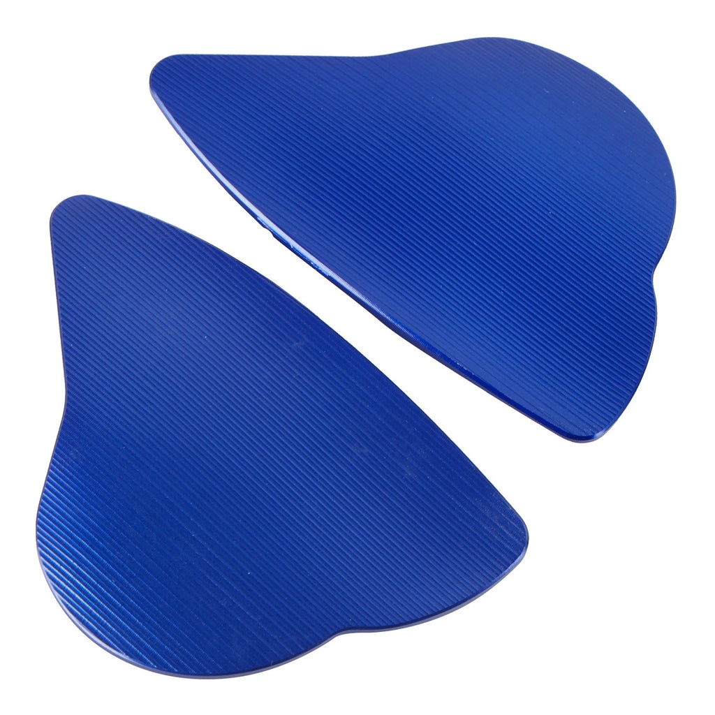 Aluminum Mirror Block Off Plates for Yamaha YZF R6 R7 (2017–2024) - Blue