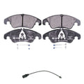 Hella Front Low-Met Disc Brake Pad Set w/Sensor for Audi A6 (2005–2011)
