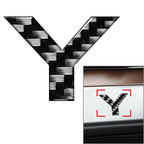 Carbon Black Door Wall Window Badge Emblem Decals for