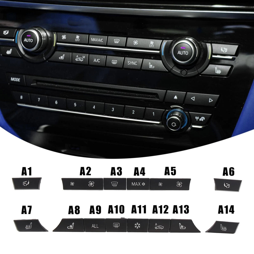 Air Conditioning Control Switch Button Cover for BMW 535i 528i 520i 550i (2011–2016)