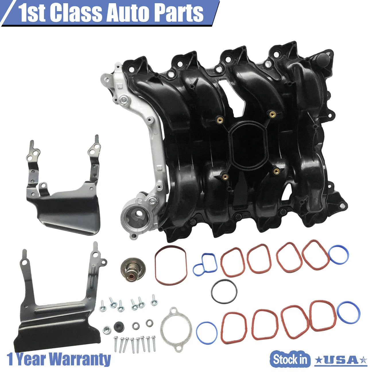 Intake Manifold with Gasket and O-Rings for Ford Lincoln Mercury 4.6L (1996–2000)