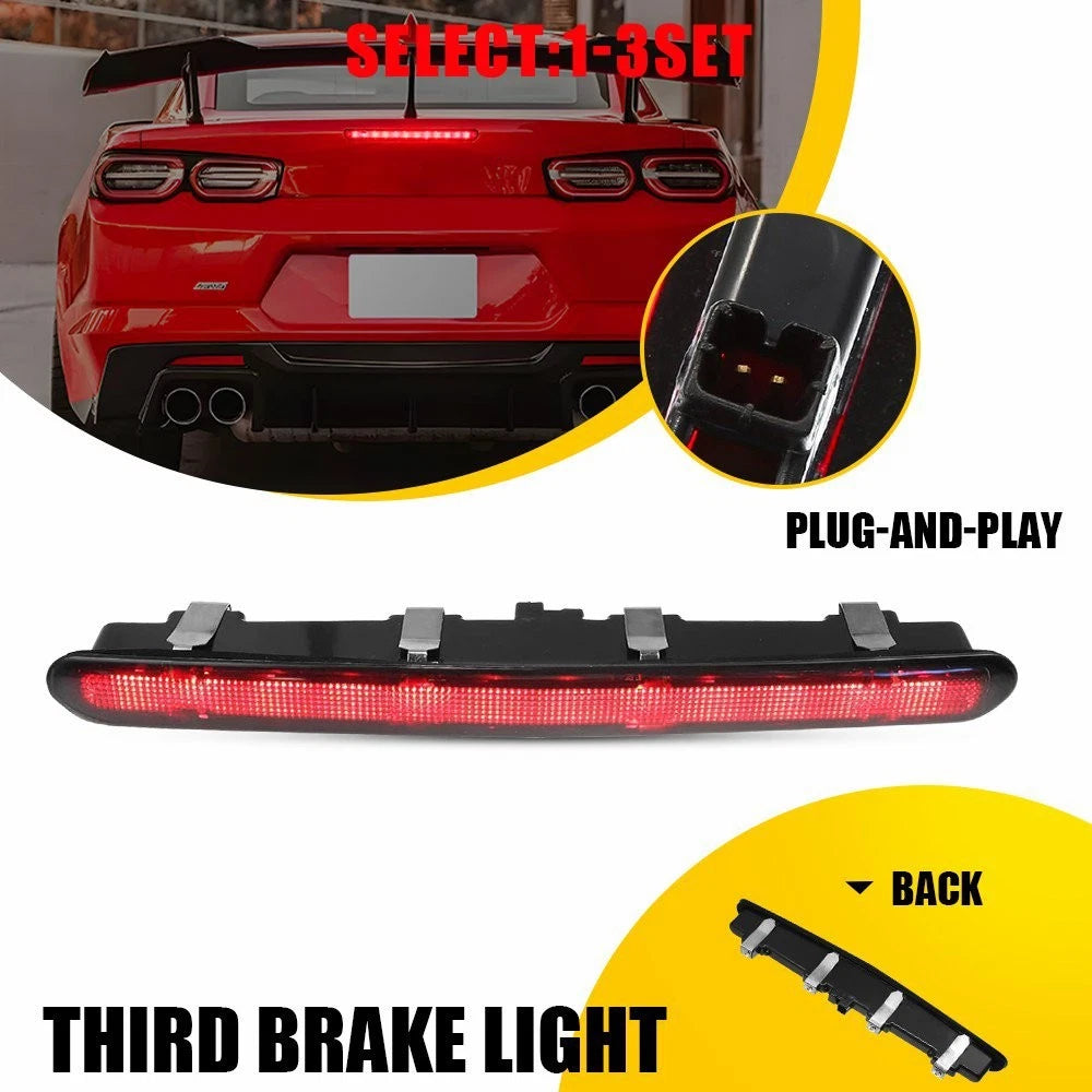 LED Third Brake Light for Chevy Camaro (2016–2024) - Darkened Smoked Lens