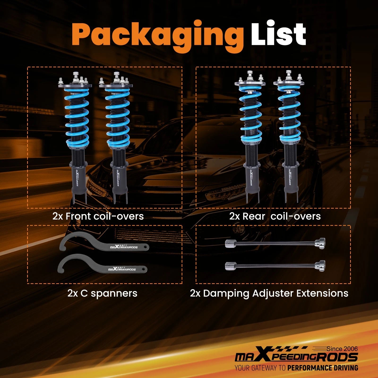 Coilovers Suspension Kit for Mazda Miata / MX-5 ND (2016–2022)