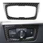 Headlight Switch Frame Interior Trim for BMW F30 328i (2012–2019) Carbon Fiber