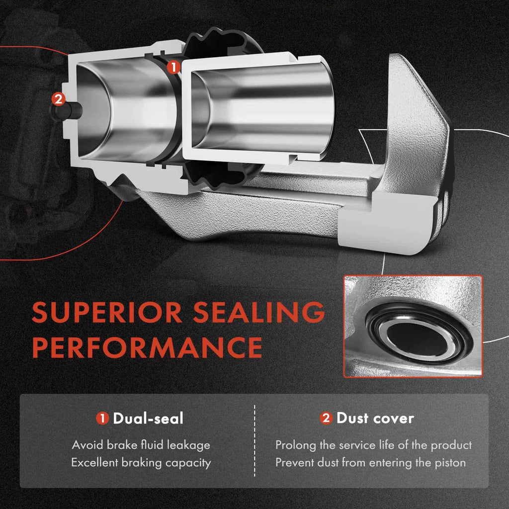 Front Brake Calipers and Pads for Toyota Prius V RAV4, Lexus (2012–2015)
