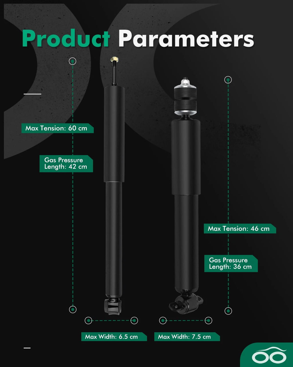 Front Rear Shocks Struts for Crown Victoria Grand Marquis Lincoln Town Car