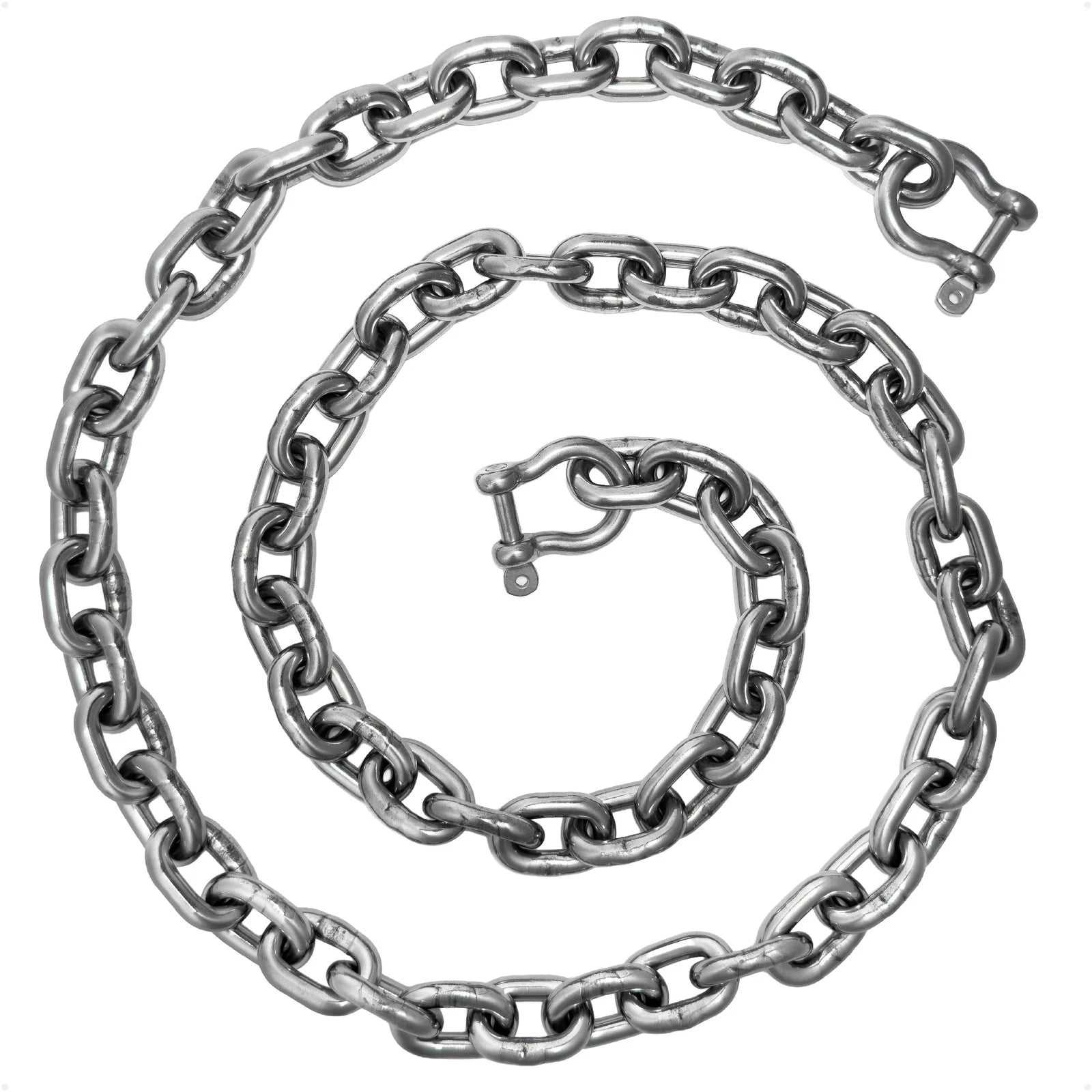 1/4" x 2' Lead Chain with Shackles for Boat Anchor (HTG4)