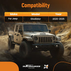 Floor Mats 2-Row Liner Set for Jeep Gladiator (2020–2025)