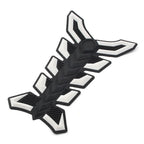 3D Decal Sticker Protector for Motorcycle White Gas Fuel Oil Tank Pad Fish Bone
