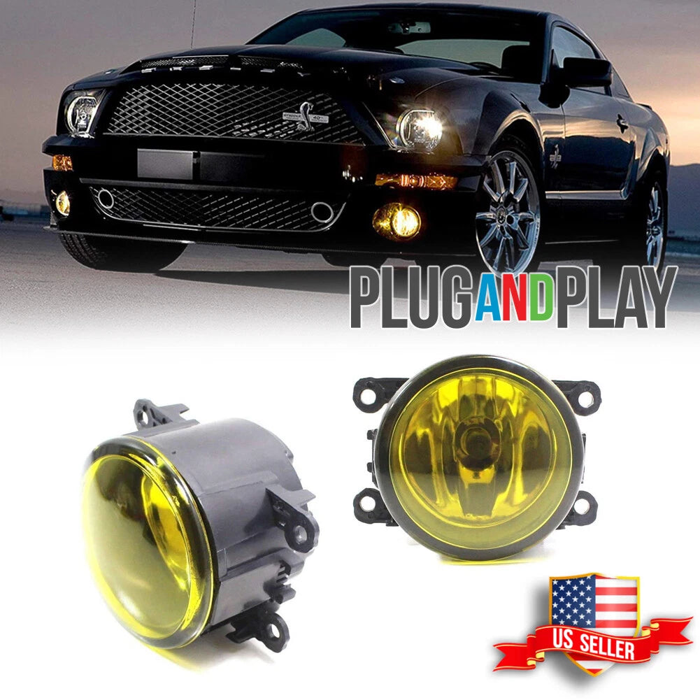 Fog Light Lamp for Acura Honda Nissan Subaru Scion Suzuki Ford (3000K)