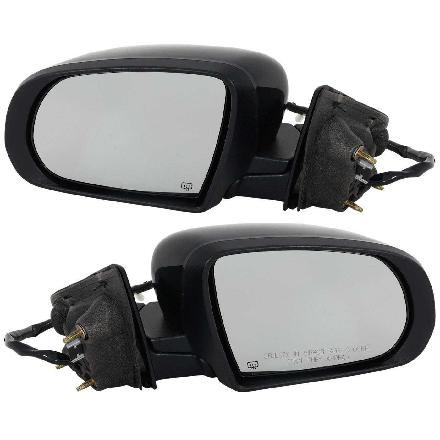 Set of 2 Heated Mirrors for Jeep Compass