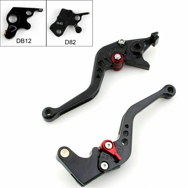 Short Brake Clutch Levers for Ducati 821 Monster/Dark/Stripe (2014–2016) Black T9
