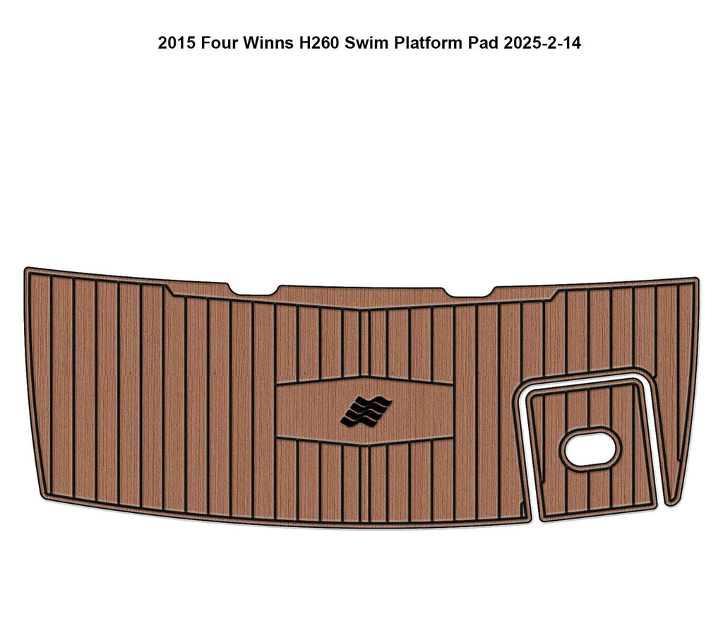 EVA Foam Teak Decking Flooring Pads for Four Winns 260 (2015)