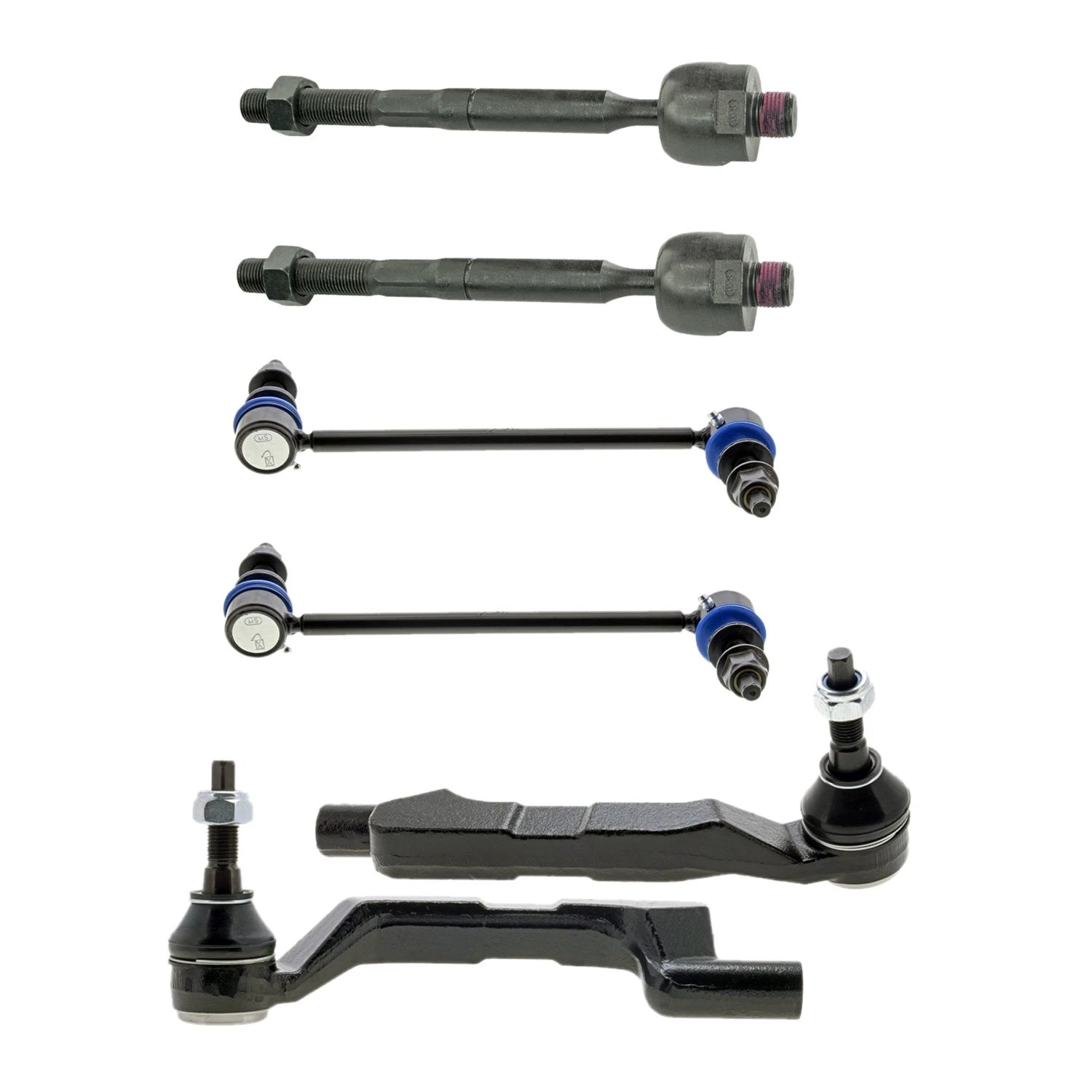 Set of 4 Tie Rods & Sway Bar Links for Dodge Challenger AWD