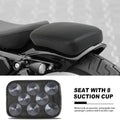 Rear Passenger Pillion Pad Seat for Harley Bobber (8 Suction Cups)
