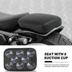 Rear Passenger Pillion Pad Seat for Harley Bobber (8 Suction Cups)