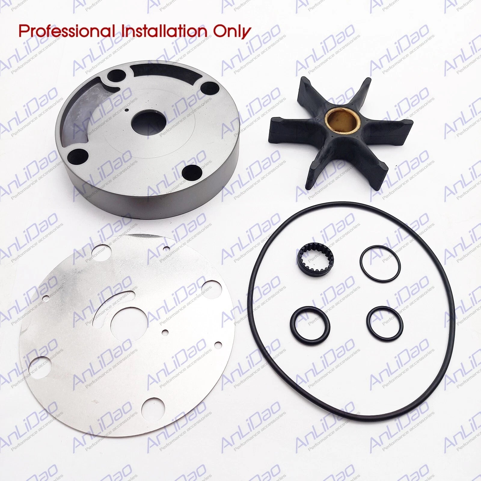 OMC Stringer Water Pump Impeller Kit w/Housing for OMC (1969–1985) 983218 18-3386