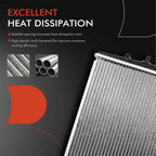 Radiator with Trans Oil Cooler for Nissan 200SX (1995–1998)