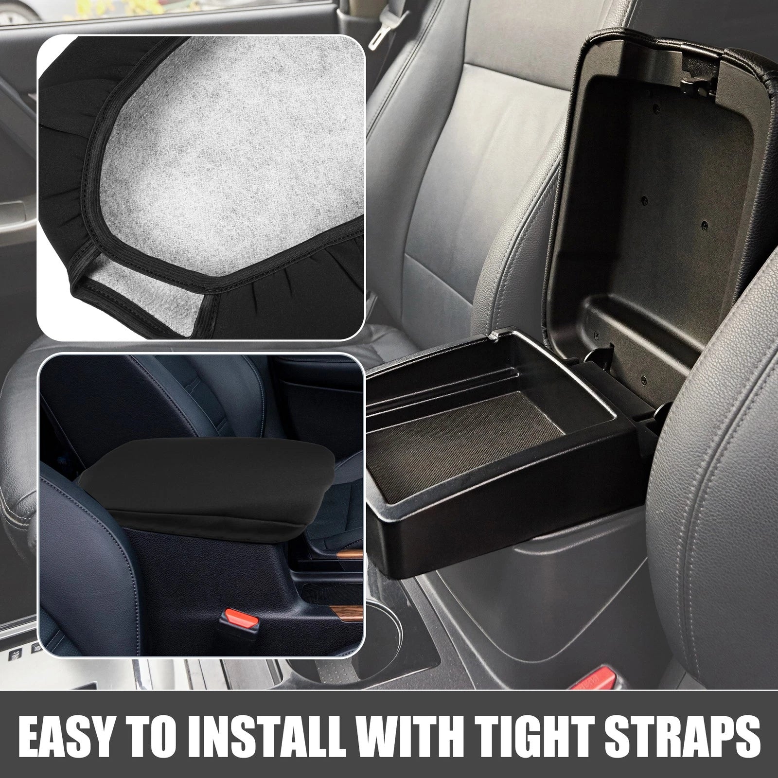 Armrest Cover for Toyota Land Cruiser (2008–2021) Black