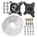 2X Front Wheel Hub Brake Rotor & Studs for Polaris Ranger (2000–2020)