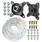 2X Front Wheel Hub Brake Rotor & Studs for Polaris Ranger (2000–2020)