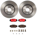 Brembo Front Brake Kit with Ceramic Pads & Coated Disc Rotors for Lexus IS250 (2006–2014)
