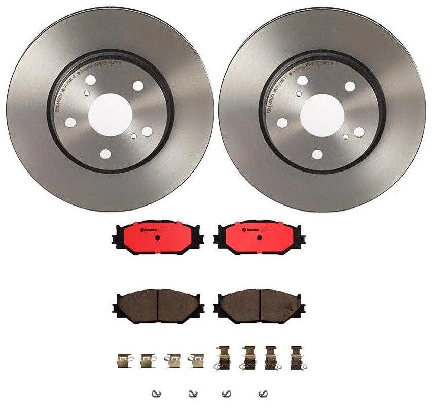 Brembo Front Brake Kit with Ceramic Pads & Coated Disc Rotors for Lexus IS250 (2006–2014)