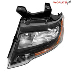 Halogen Headlight for Ford Expedition (2015–2017) Black Left Side