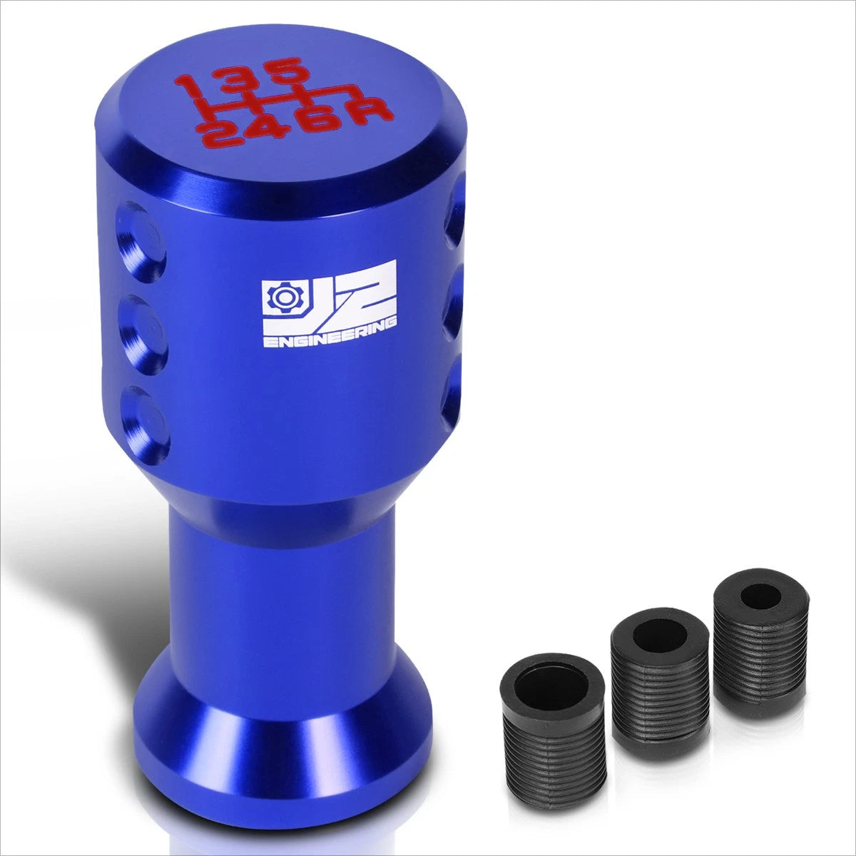 Aluminum 6-Speed Manual Shift Knob for J2 Goblet Style (Adapters 8/10/12mm)